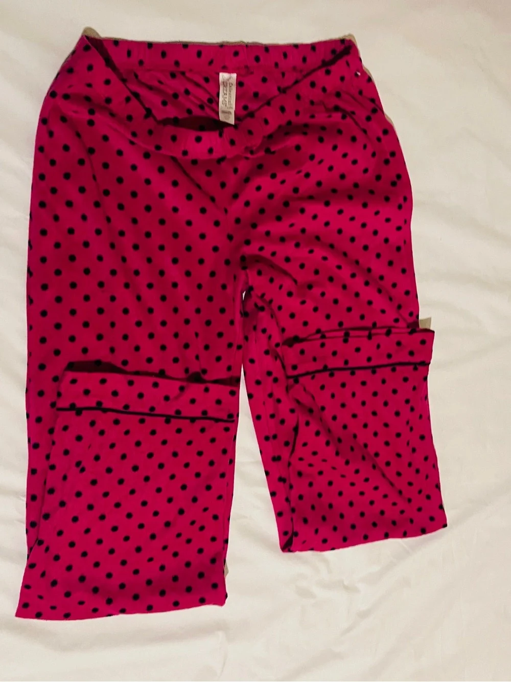 H&M Hot Pink Polka Dot Pajama Bottoms